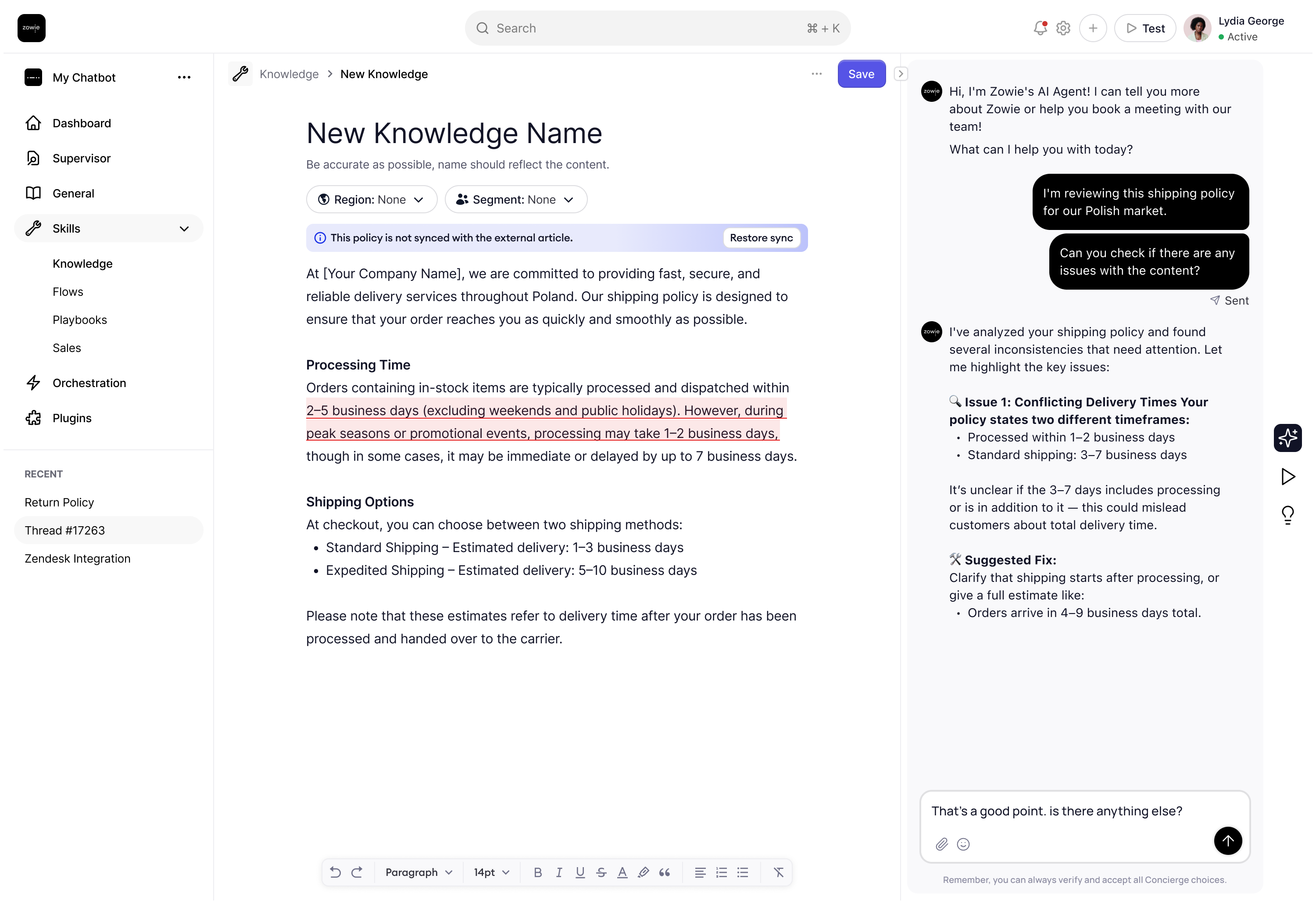 Knowledge Base Management